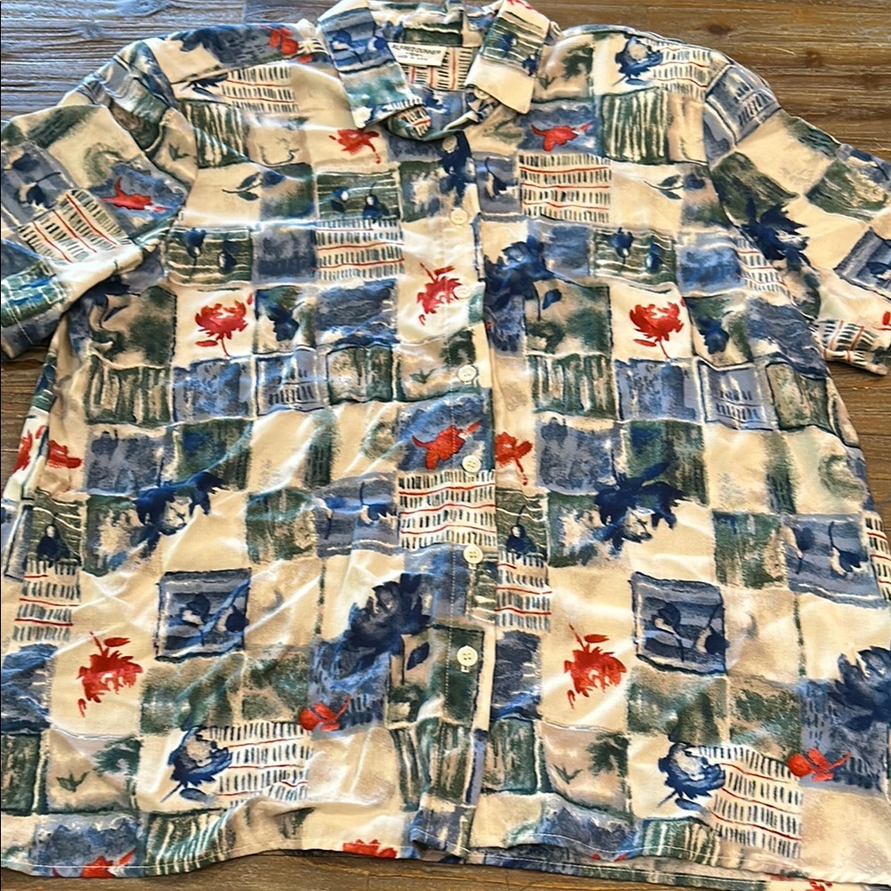Alfred Dunner Sz 16W Button Up